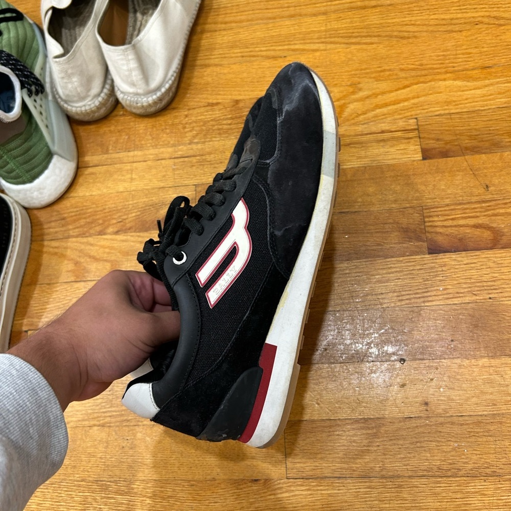 Bally Black and Red Men's Sneakers